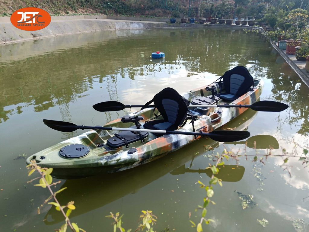 JETB 3.7M 2.5 Seaters 2+1 Double Family Fishing Kayak