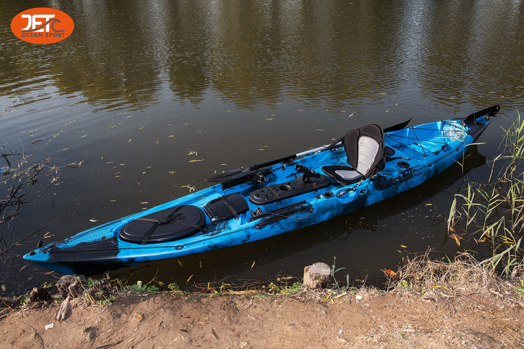 Jet Fish 14' 4.2M 14ft Single Sit-On Fishing Kayak with Soft Seat