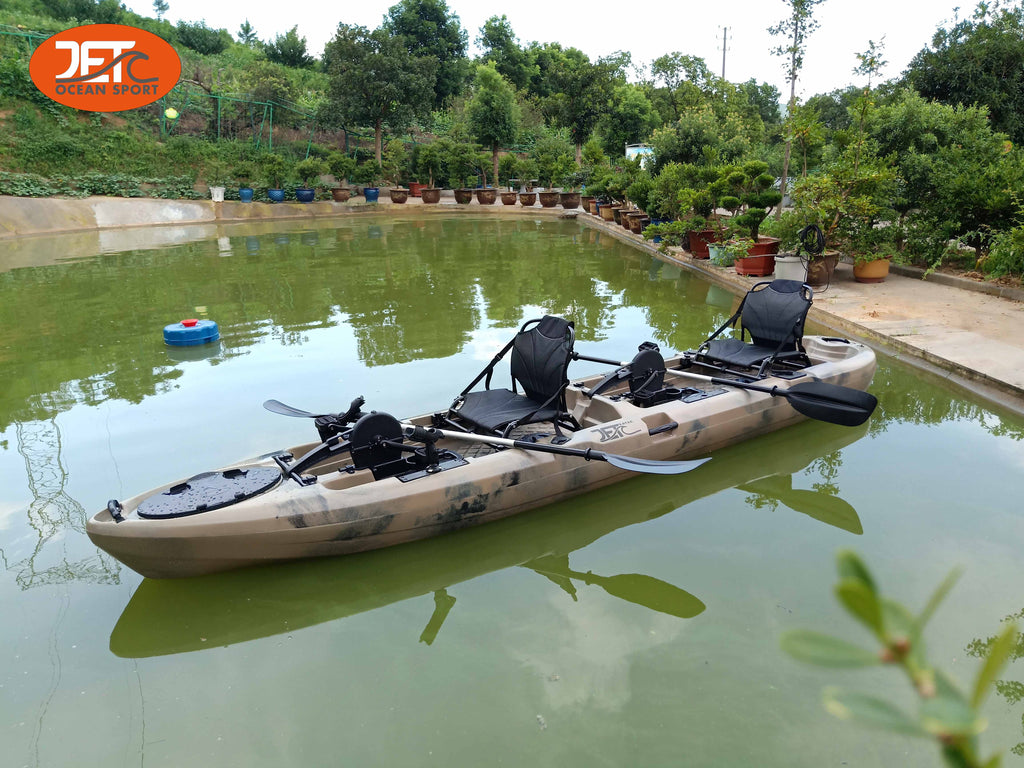 Jet Pedal 14' 4.3M 14ft Double Family Pedal Kayak with Aluminum Seat