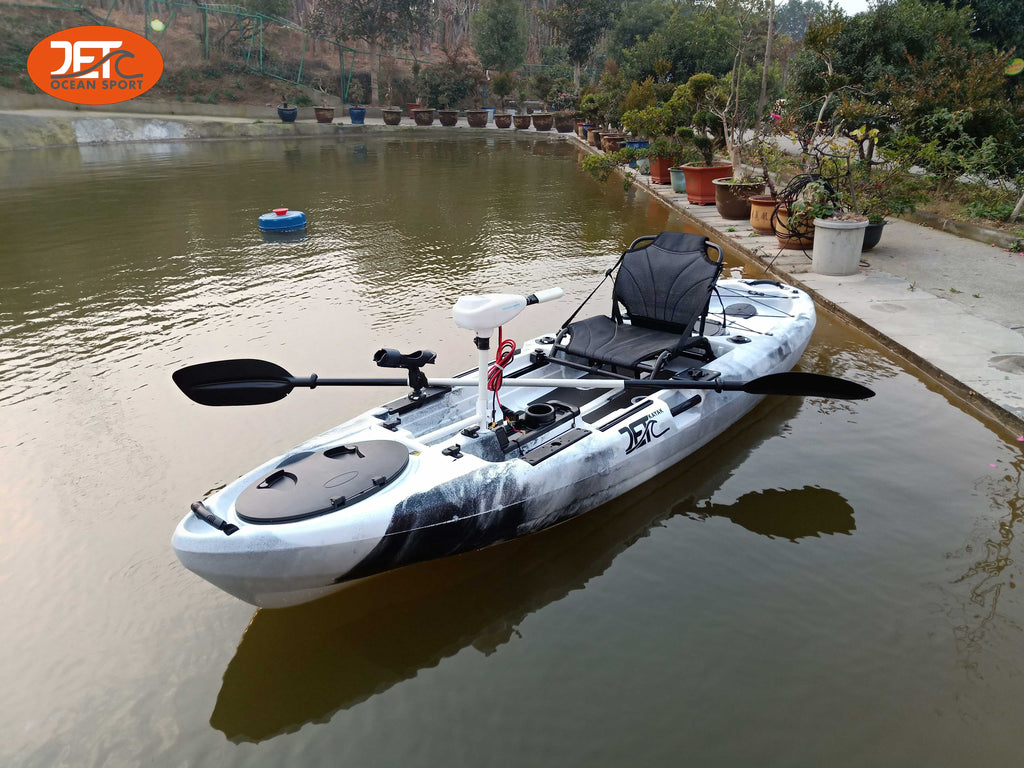 Jet Motor 10' 3.16M 10ft Single 36lb Motor Kayak with Aluminum Seat