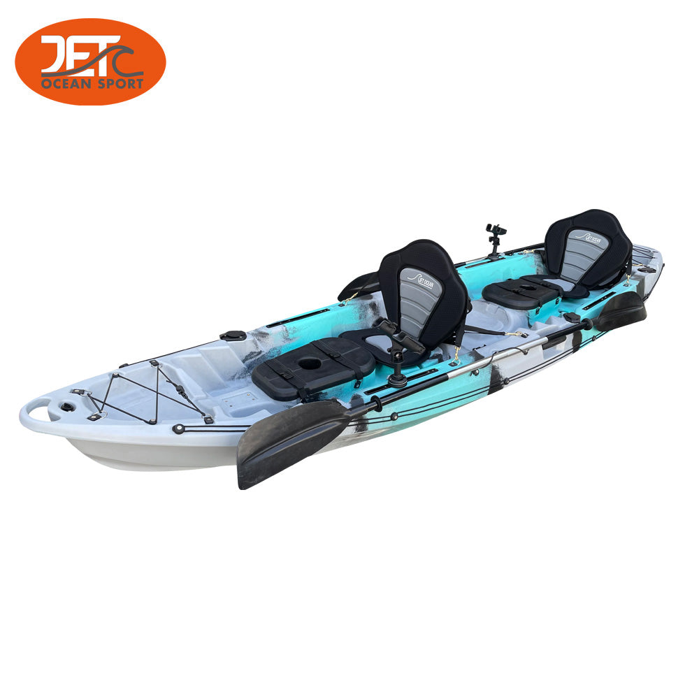 JETC 3.75M 2.5 Seaters 2+1 Double Family Fishing Kayak
