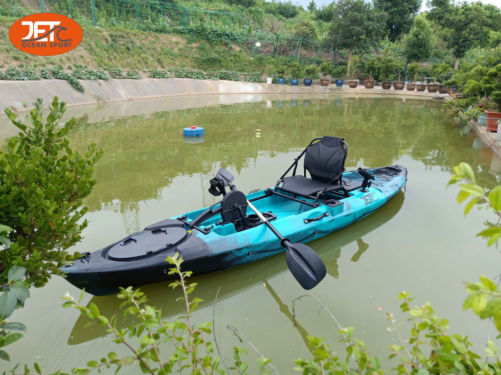 Jet Pedal 12' 3.66M 12ft Single Pedal Kayak with Aluminum Seat