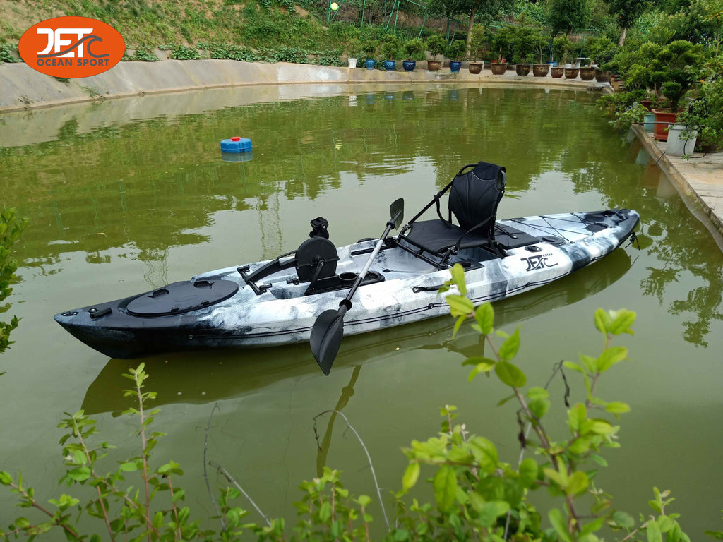 Jet Pedal 12' 3.66M 12ft Single Pedal Kayak with Aluminum Seat