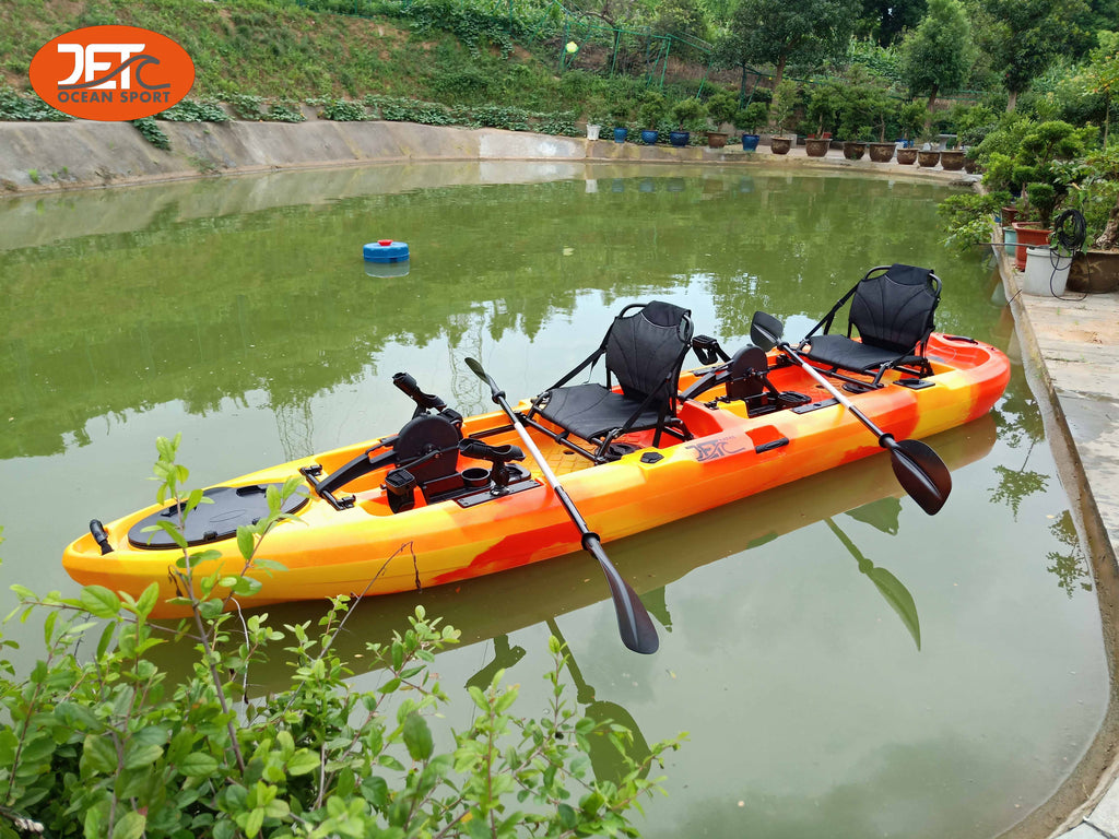 Jet Pedal 14' 4.3M 14ft Double Family Pedal Kayak with Aluminum Seat