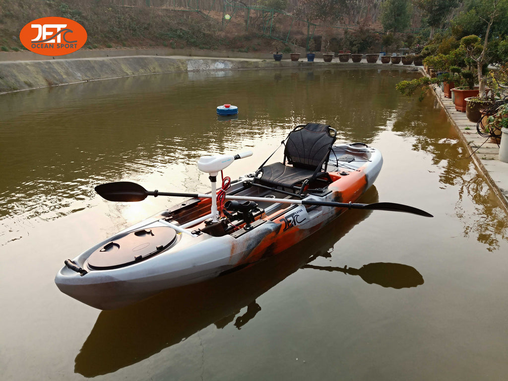 Jet Motor 10' 3.16M 10ft Single 36lb Motor Kayak with Aluminum Seat