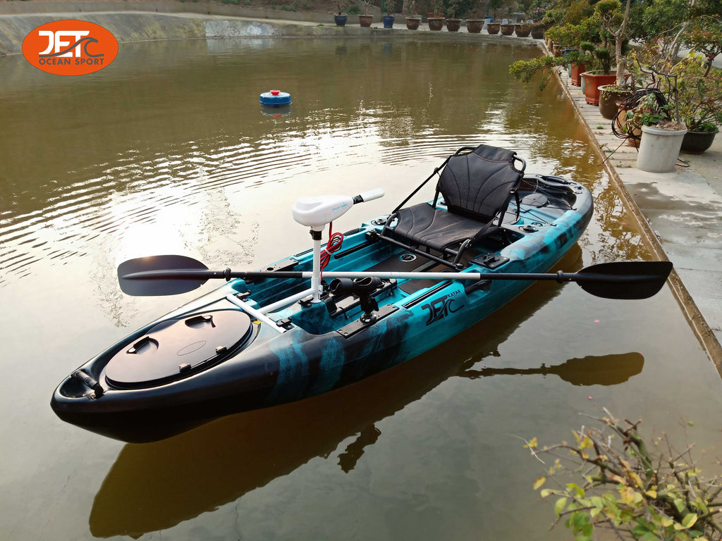 Jet Motor 10' 3.16M 10ft Single 36lb Motor Kayak with Aluminum Seat