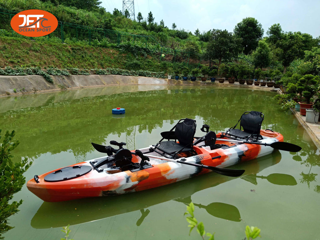 Jet Pedal 14' 4.3M 14ft Double Family Pedal Kayak with Aluminum Seat