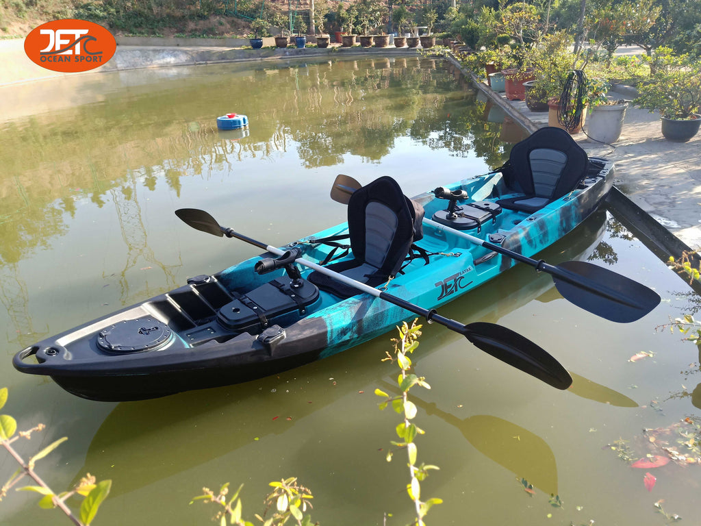 JETB 3.7M 2.5 Seaters 2+1 Double Family Fishing Kayak