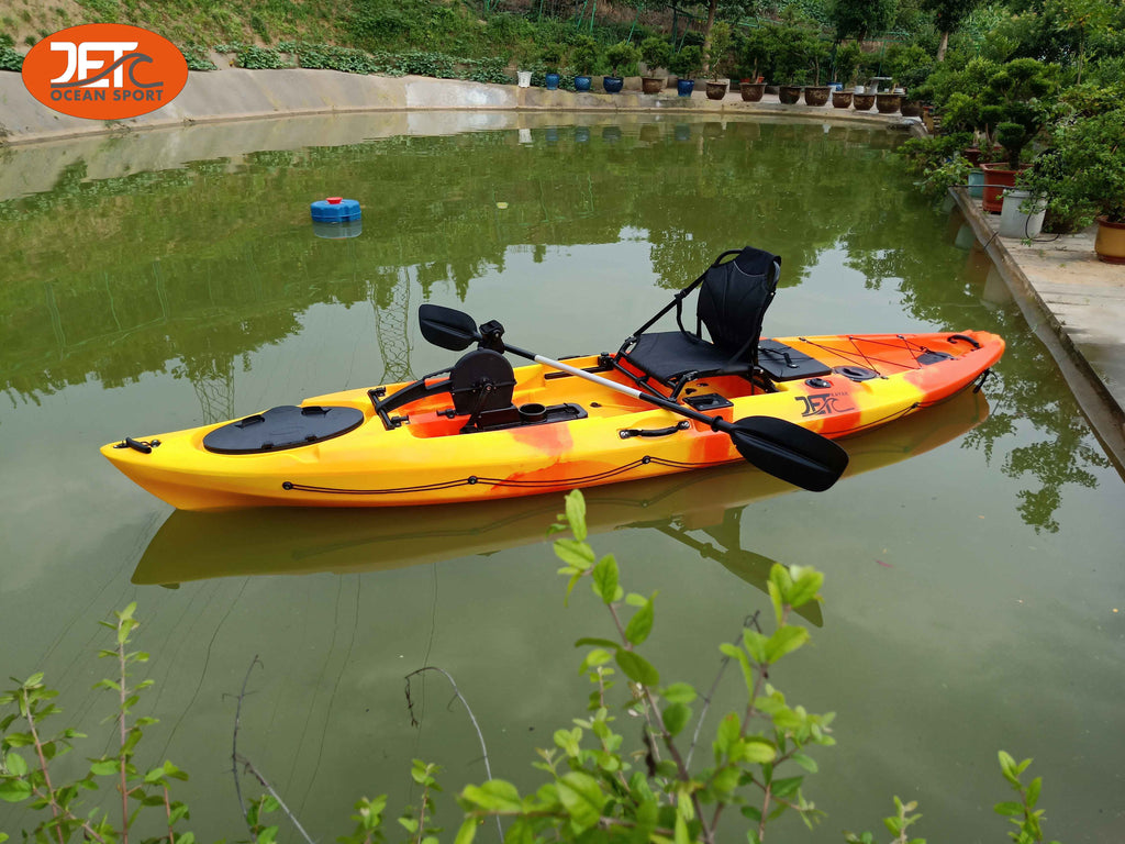 Jet Pedal 12' 3.66M 12ft Single Pedal Kayak with Aluminum Seat