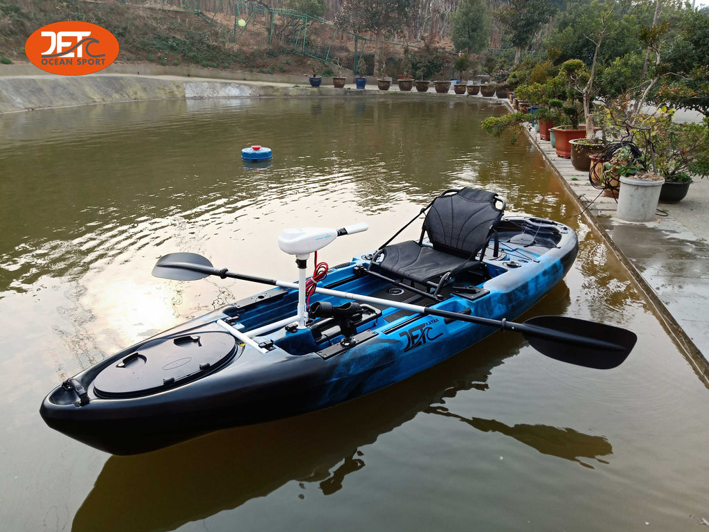 Jet Motor 10' 3.16M 10ft Single 36lb Motor Kayak with Aluminum Seat