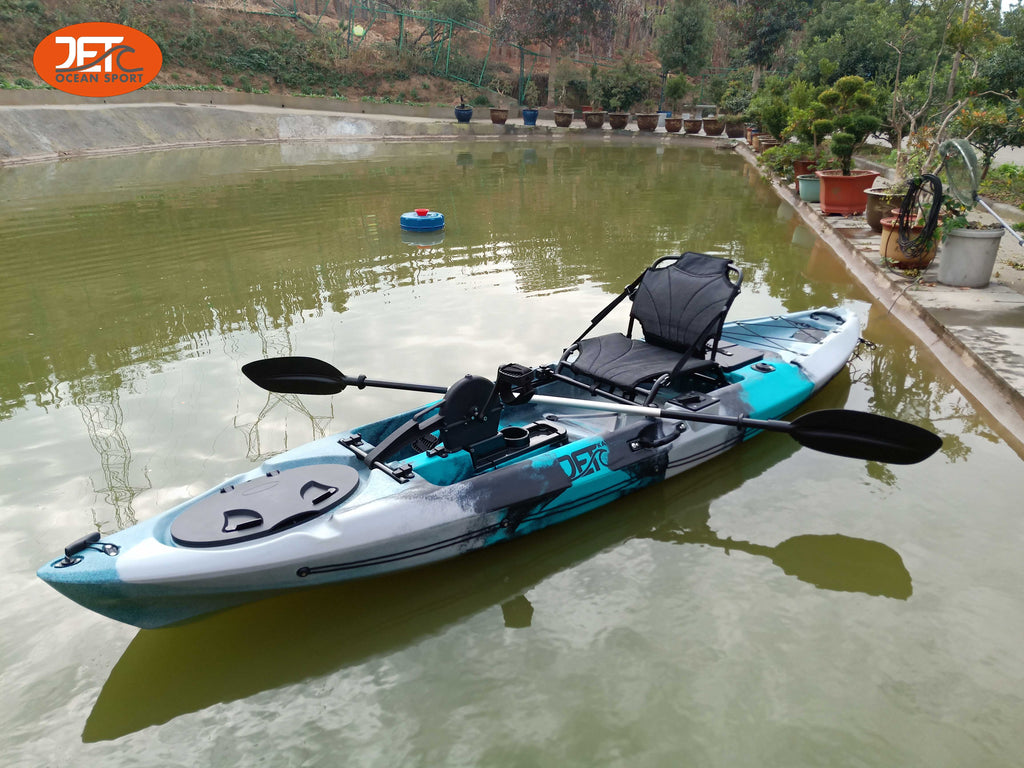 Jet Pedal 12' 3.66M 12ft Single Pedal Kayak with Aluminum Seat