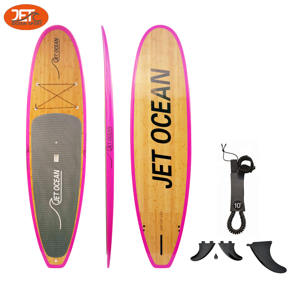 Jetocean Handmade Bamboo Veneer SUP Board 10'6-A
