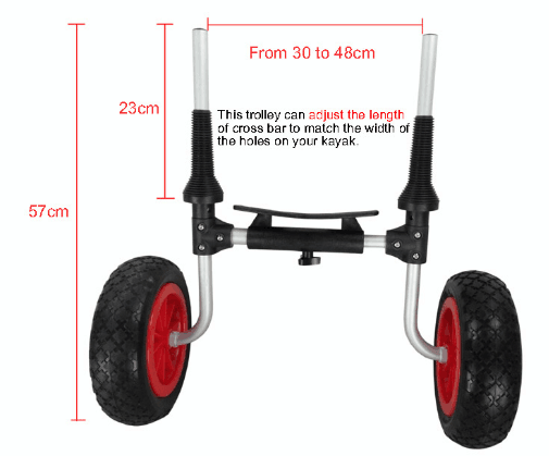 Jetocean Beach Kayak Trolley Canoe Wheel Cart Boat Carrier