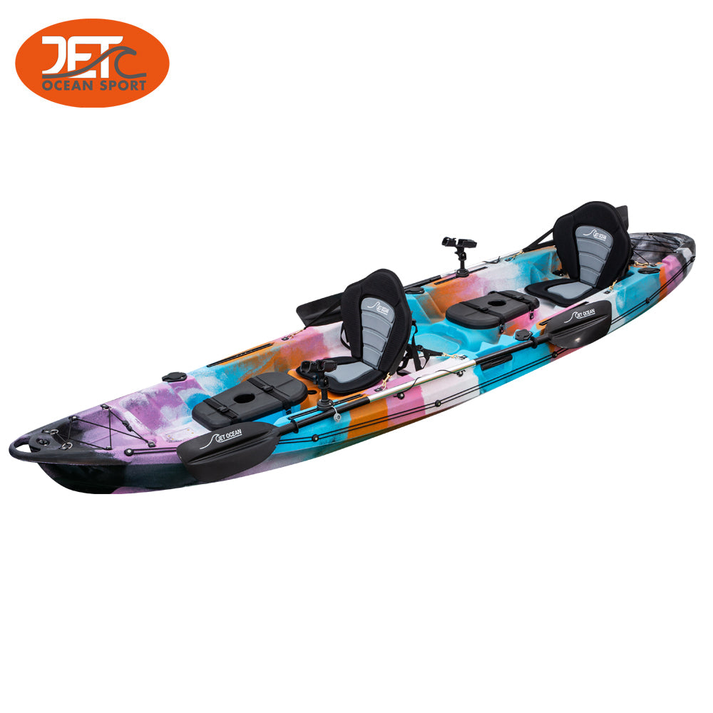 JETC 3.75M 2.5 Seaters 2+1 Double Family Fishing Kayak