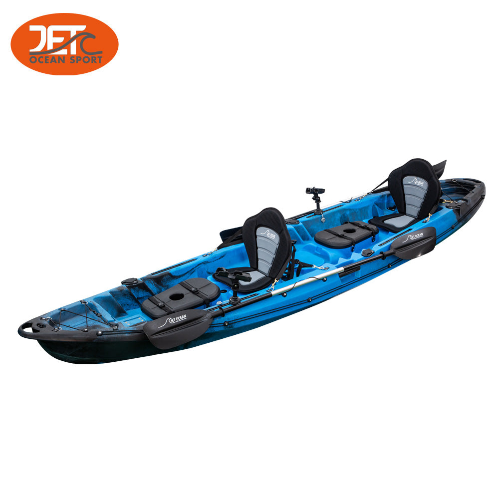 JETC 3.75M 2.5 Seaters 2+1 Double Family Fishing Kayak