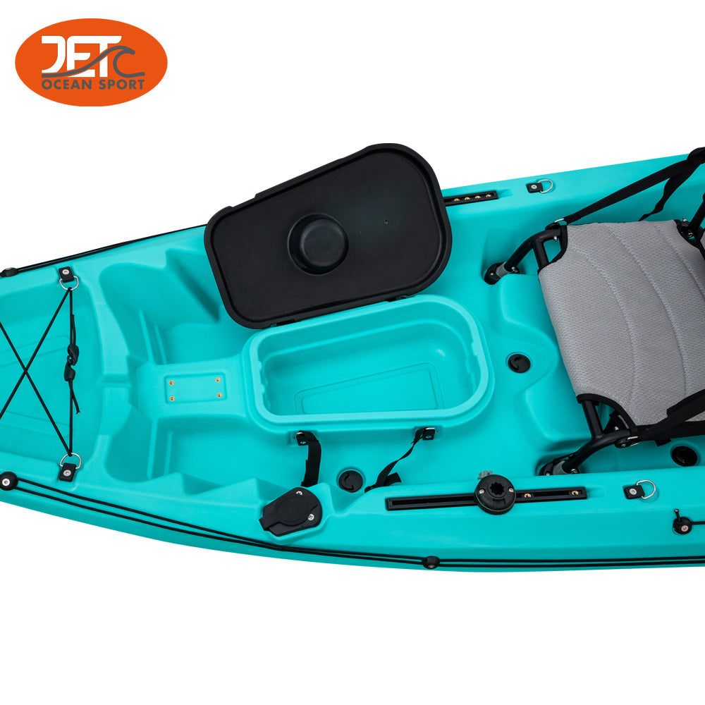 JETC Tour Family-2 3.75M 2.5 Seaters 2+1 Double Family Fishing Kayak with Aluminium Seat