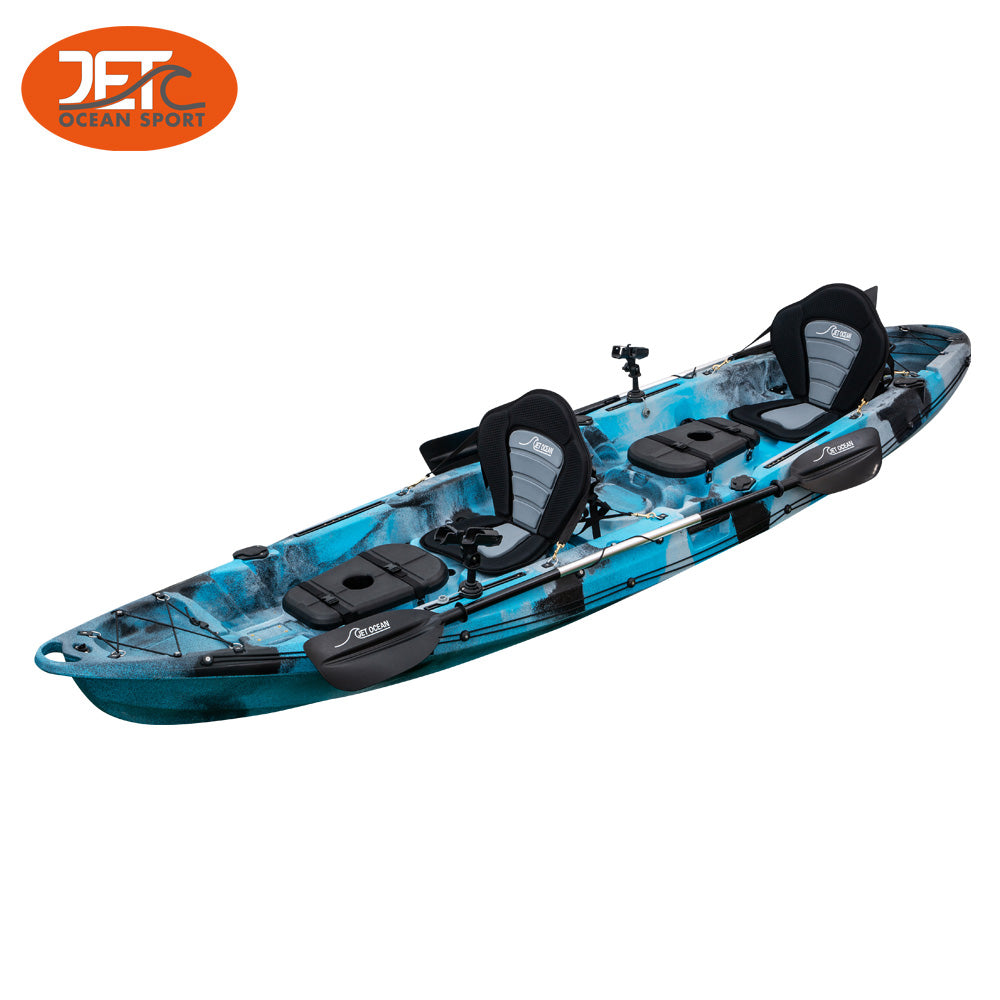 JETC 3.75M 2.5 Seaters 2+1 Double Family Fishing Kayak