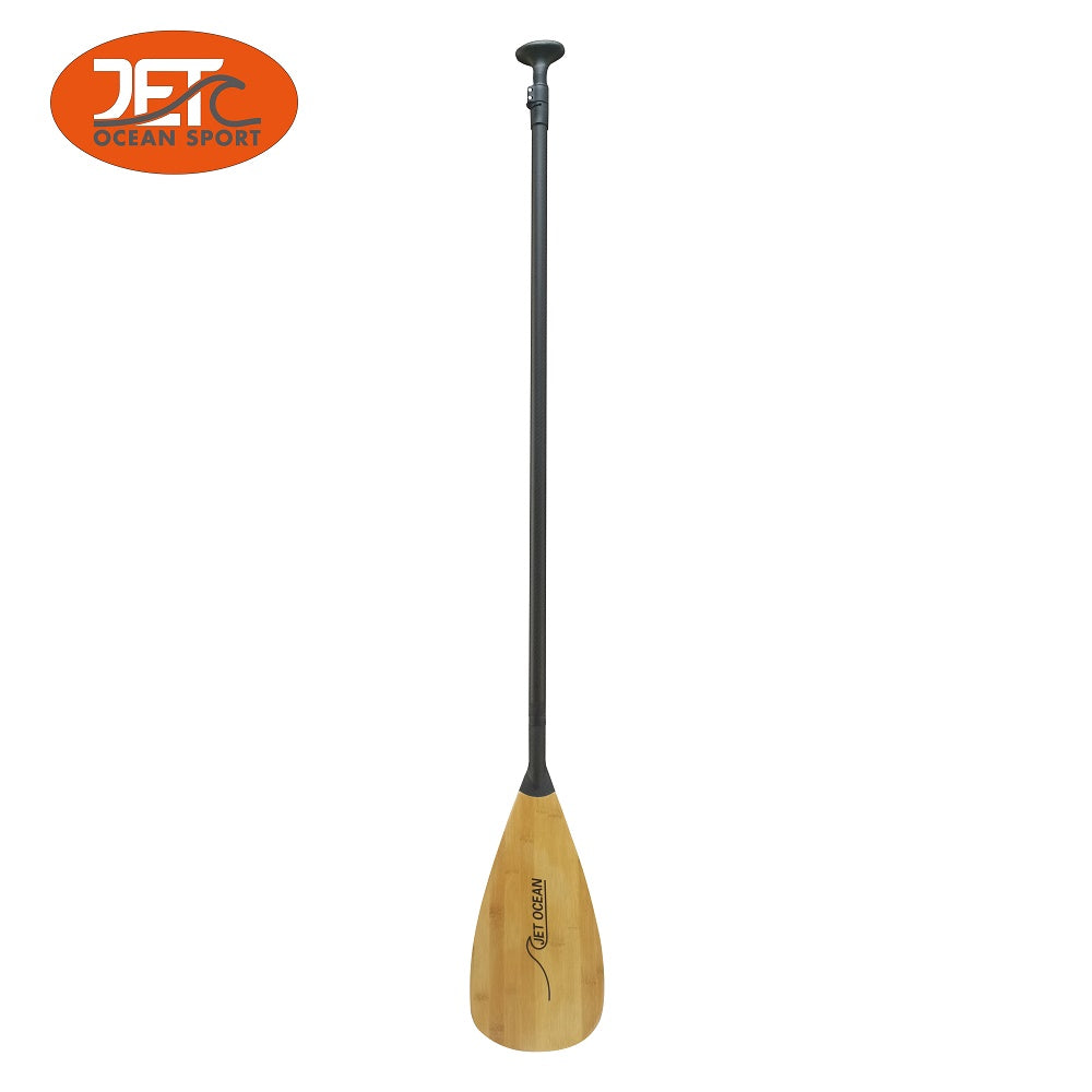Jetocean SUP Paddle Adjustable Carbon paddle with Bamboo Blade
