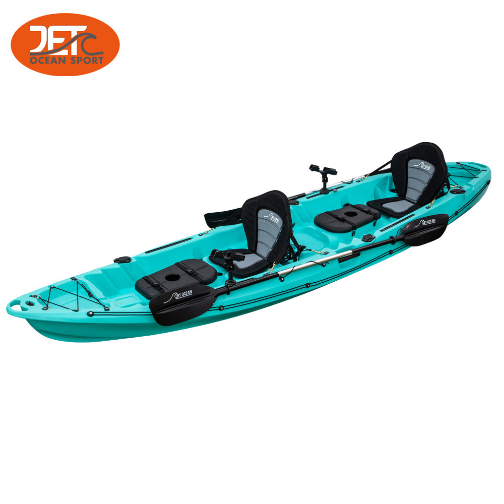 JETC 3.75M 2.5 Seaters 2+1 Double Family Fishing Kayak