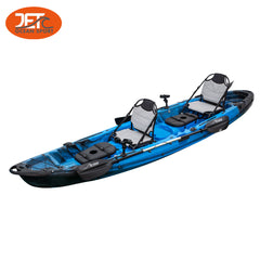 JETC Tour Family-2 3.75M 2.5 Seaters 2+1 Double Family Fishing Kayak with Aluminium Seat